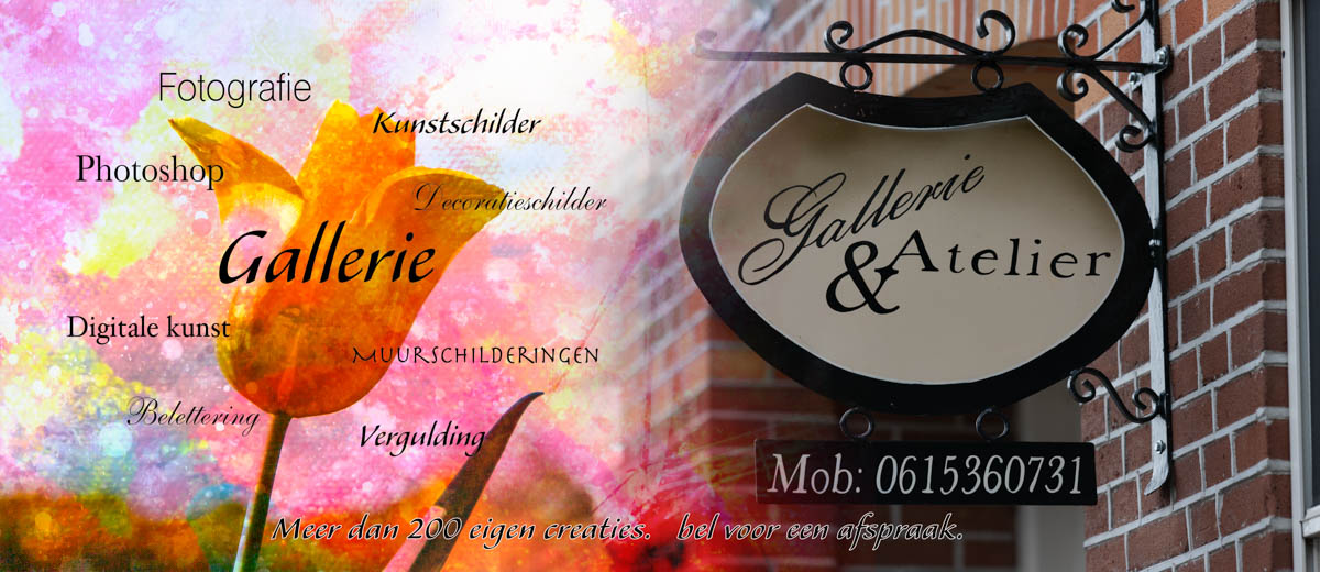 Reclame eigen werkbus wwar fotografie,photshop en kunstschilderen samen komen. 