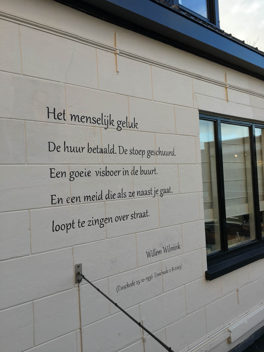 Willem Wilmink.  Het menselijk geluk te Hengelo
