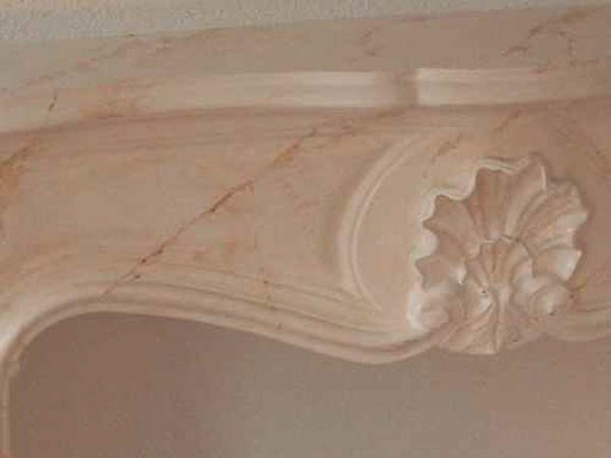 detail schouw.  subtiel gemarmerd