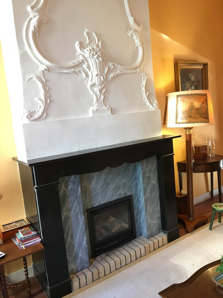 grijs marmer  in een monumentale woning 