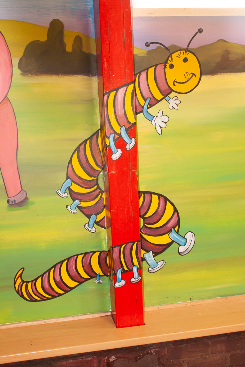 Overdekte kinderspeeltuin op de camping Noestelerberg.